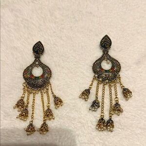 Multicolored Earrings , Festive , Wedding
